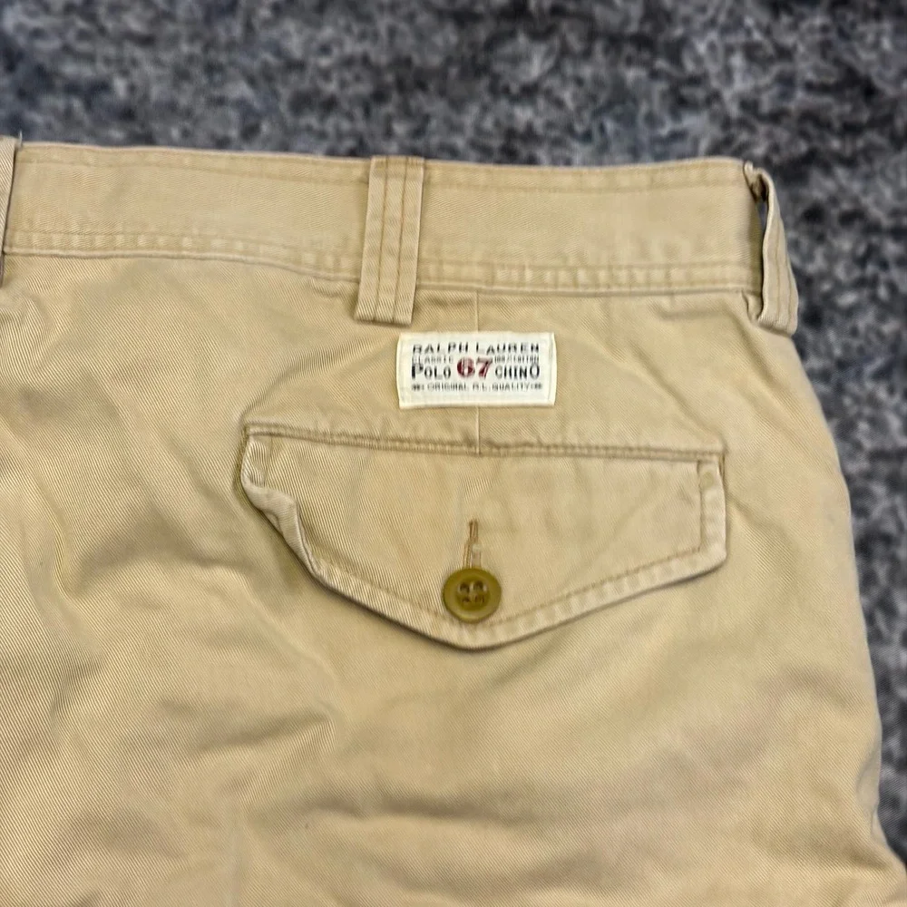 Polo Ralph Lauren Cargo Shorts Chino Mens 40 Tan Khaki Preppy Utility Outdoor